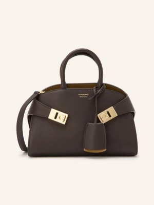 Obrázek produktu Ferragamo Kabelka Přes Rameno Hug Grainy tmavě hnědá / zlatá