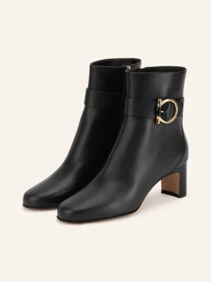 Obrázek produktu Ferragamo Kotníkové Boty Jamie černá / zlatá