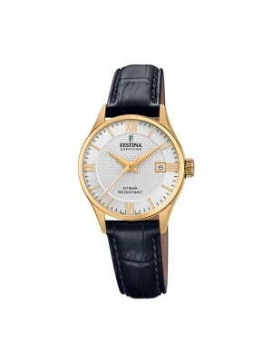 Obrázek produktu FESTINA Analogové hodinky 'Date watch Classic Leather Swiss Made' stříbrná