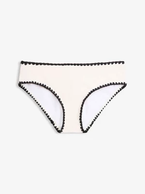 Obrázek produktu Figi bikini z haftem BonPrix biały
