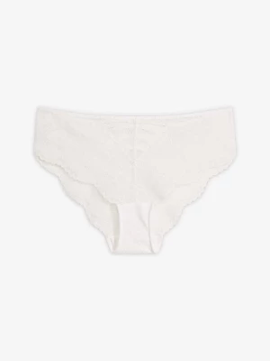 Obrázek produktu Figi hipster z wysokogatunkowej koronki BonPrix biały