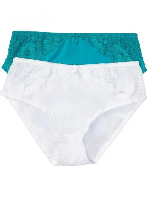 Obrázek produktu Figi maxi z koronką (2 pary) BonPrix biały