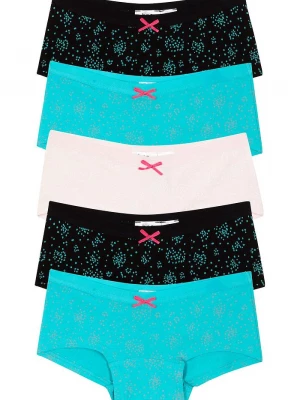 Obrázek produktu Figi panty z miękką bawełną (5 par) BonPrix niebieski