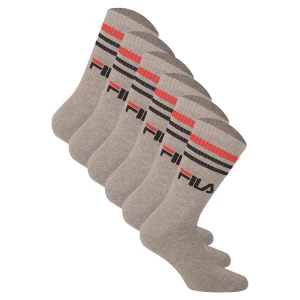 Obrázek produktu FILA Sportovní ponožky šedá / červená / černá