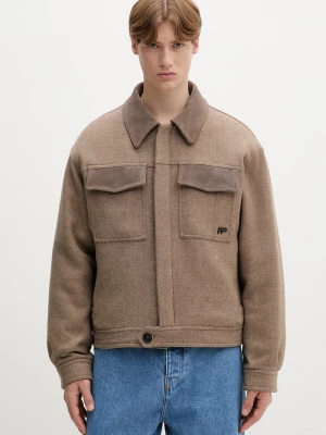 Obrázek produktu Filling Pieces bunda pánská s vlnou Box Varsity béžová