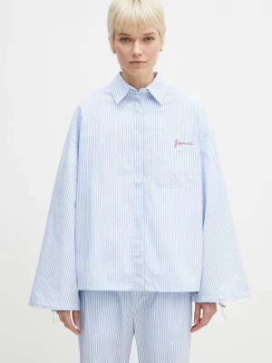 Obrázek produktu Fiorucci Bavlněná košile Fiorucci Striped Embroidered Drawstring Shirt modrá