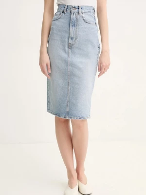 Obrázek produktu Fiorucci Džínová sukně Fiorucci Faded Heart Pocket Denim Midi Skirt modrá