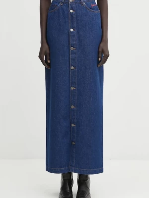 Obrázek produktu Fiorucci Džínová sukně Fiorucci Open Front Embroidered Maxi Denim námořnická modř