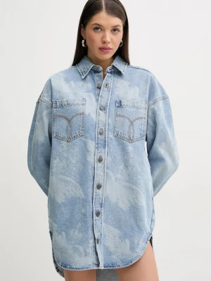 Obrázek produktu Fiorucci Džínové šaty Fiorucci Angel Print Denim Shirt Dress modrá