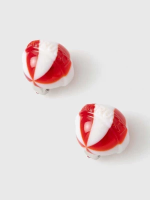 Obrázek produktu Fiorucci Klipy Fiorucci Red And White Mini Lollipop Earrings