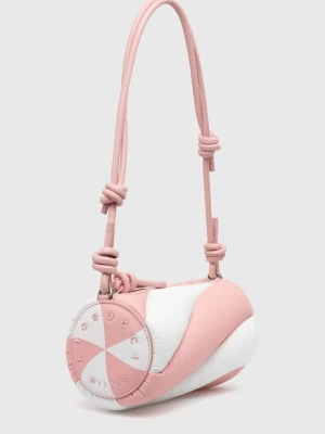 Obrázek produktu Fiorucci Kožená kabelka Fiorucci Bicolor Leather Mella Bag růžová