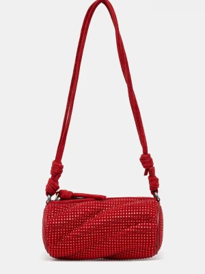 Obrázek produktu Fiorucci Semišová kabelka Fiorucci Suede Rhinestone Micro Mella červená