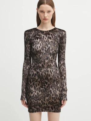 Obrázek produktu Fiorucci Velurové šaty Fiorucci Banimalier Print Velour Padded Mini hnědá