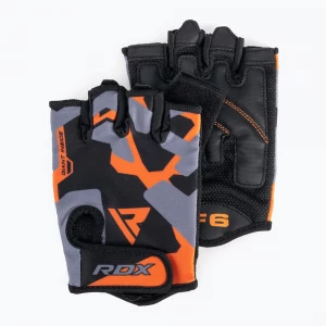 Obrázek produktu Fitness rukavice RDX Sumblimation F6 černo-oranžové WGS-F6O