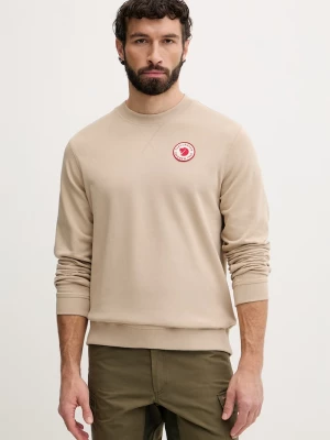 Obrázek produktu Fjallraven sportovní mikina pánská bavlněná 1960 Logo Badge Sweater Fjällräven béžová