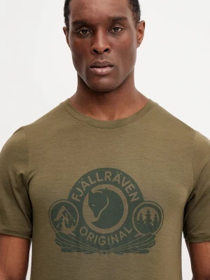 Obrázek produktu Fjallraven Sportovní triko Fjallraven Abisko Wool Classic Fjällräven zelená