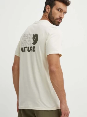 Obrázek produktu Fjallraven Sportovní triko Fjallraven Walk With Nature Fjällräven béžová