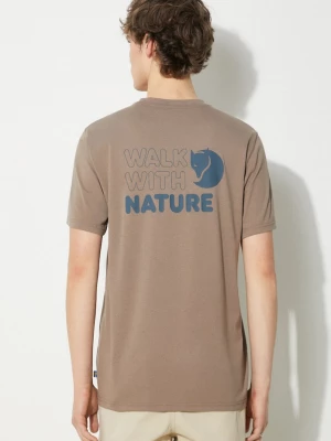 Obrázek produktu Fjallraven Tričko Fjallraven Walk With Nature T-shirt Fjällräven hnědá