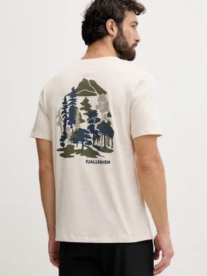 Obrázek produktu Fjallraven tričko pánské bavlněné Swedish Forest Fjällräven béžová