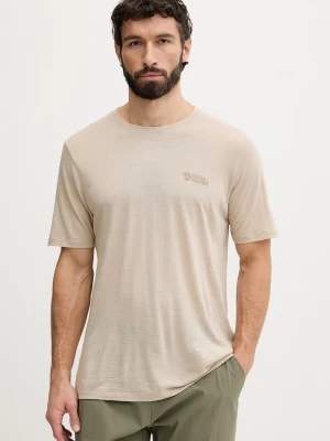 Obrázek produktu Fjallraven tričko pánské s příměsí vlny Abisko Wool Fjällräven béžová