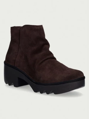 Obrázek produktu Fly London kotníkové boty na sloupku dámské semišové TULP592FLY hnědá