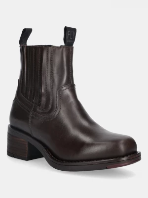 Obrázek produktu Fly London Kožené kotníkové boty Fly London RALI513FLY hnědá