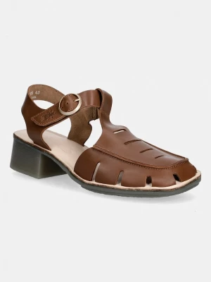 Obrázek produktu Fly London Kožené sandály EFAI392FLY hnědá