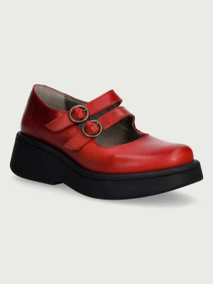 Obrázek produktu Fly London Polobotky dámské kožené MILY532FLY červená