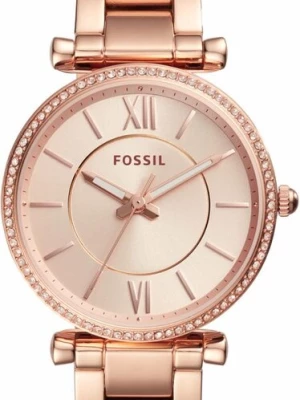 Obrázek produktu FOSSIL Analogové hodinky 'Carlie'  růžově zlatá / bílá