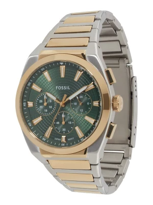 Obrázek produktu FOSSIL Analogové hodinky 'Everett' zlatá / tmavě zelená / stříbrná