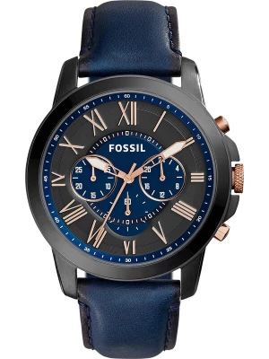 Obrázek produktu FOSSIL Analogové hodinky 'GRANT, FS4835' námořnická modř / růžově zlatá / grafitová