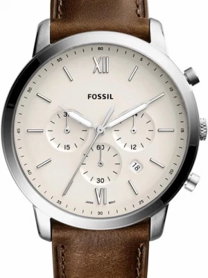 Obrázek produktu FOSSIL Analogové hodinky světle béžová / hnědá / stříbrná