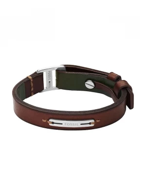Obrázek produktu Fossil náramek pánský kůžený Machine hnědá