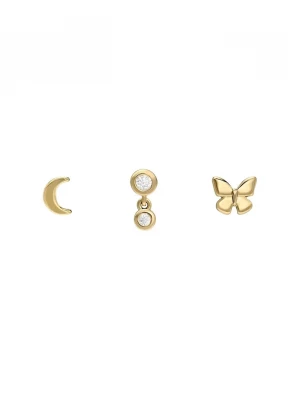 Obrázek produktu Fossil Náušnice Fossil JEWELRY 3-pack zlatá