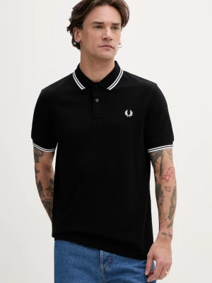 Obrázek produktu Fred Perry Bavlněné polo tričko Fred Perry Twin Tipped Shirt černá