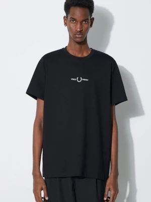 Obrázek produktu Fred Perry Bavlněné tričko Fred Perry Embroidered T-Shirt černá