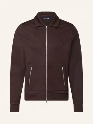Obrázek produktu Fred Perry Bunda Na Trénink S Pruhy tmavě hnědá