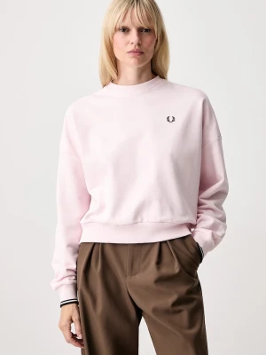 Obrázek produktu Fred Perry oversize mikina dámská bavlněná růžová