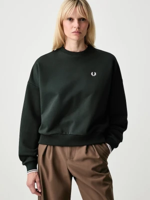 Obrázek produktu Fred Perry oversize mikina dámská bavlněná zelená