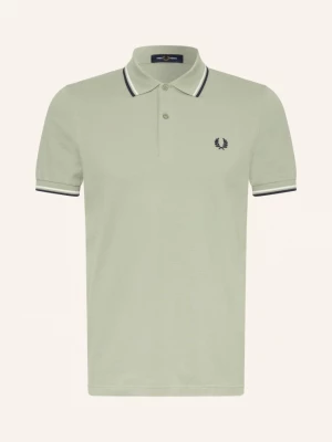 Obrázek produktu Fred Perry Piqué Polokošile světle zelená / tmavě modrá / bílá