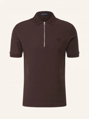 Obrázek produktu Fred Perry Polokošile Z Piké tmavě hnědá