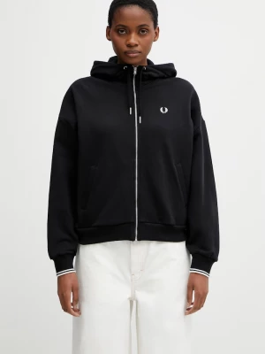 Obrázek produktu Fred Perry rozepínací mikina dámská bavlněná černá