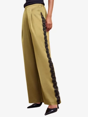 Obrázek produktu Friends Like These Kalhoty se sklady v pase khaki / černá