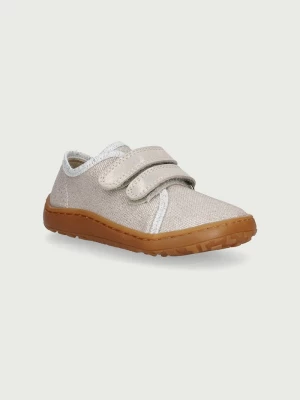 Obrázek produktu Froddo pantofle dětské kožené BAREFOOT CANVAS stříbrná