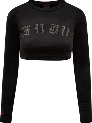 Obrázek produktu FUBU Tričko 'Old English Rhinestone' černá / stříbrná