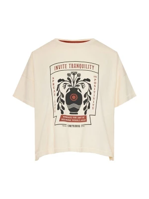 Obrázek produktu Funky Buddha Tričko krémová / rezavě červená / černá