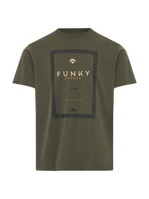 Obrázek produktu Funky Buddha Tričko světle béžová / kari / olivová / černá
