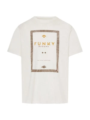Obrázek produktu Funky Buddha Tričko světle béžová / tmavě hnědá / šafrán