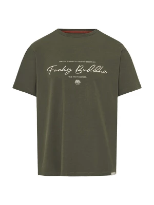 Obrázek produktu Funky Buddha Tričko tmavě zelená / offwhite