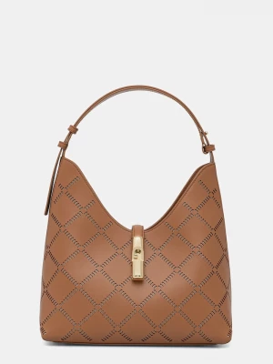 Obrázek produktu Furla hobo kabelka dámská kožená Goccia M Hobo hnědá
